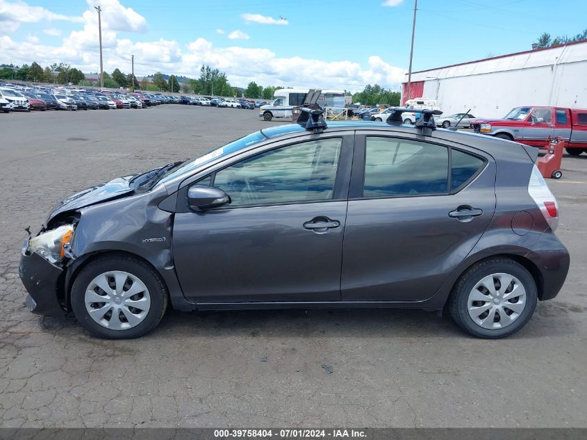 2013 Toyota Prius C Two VIN: JTDKDTB37D1554254 Lot: 39758404