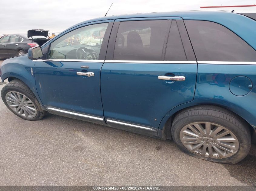 2011 Lincoln Mkx VIN: 2LMDJ8JK0BBJ00369 Lot: 39758423