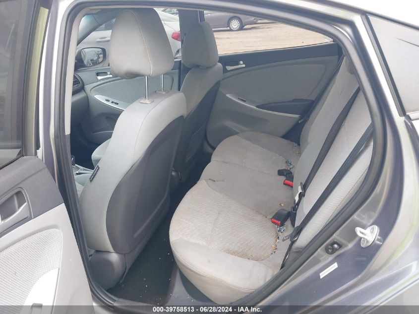 2013 Hyundai Accent Gls/Gs VIN: KMHCT4AE5DU567871 Lot: 39758513