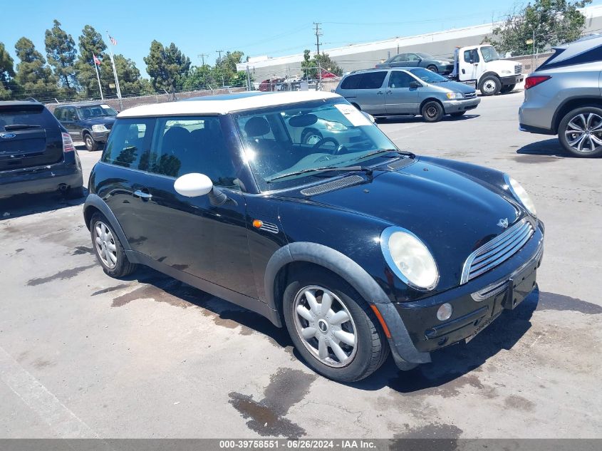 2004 Mini Cooper VIN: WMWRC33484TJ60322 Lot: 39758551