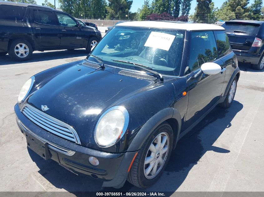 2004 Mini Cooper VIN: WMWRC33484TJ60322 Lot: 39758551