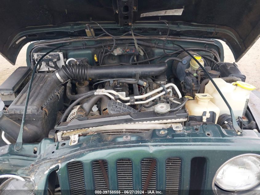 2000 Jeep Wrangler Sahara VIN: 1J4FA59S9YP740622 Lot: 39758555