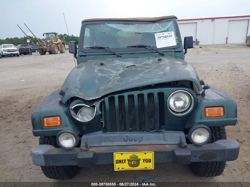 2000 Jeep Wrangler Sahara VIN: 1J4FA59S9YP740622 Lot: 39758555