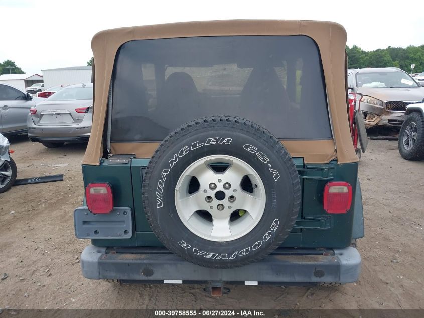 2000 Jeep Wrangler Sahara VIN: 1J4FA59S9YP740622 Lot: 39758555