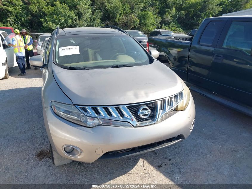 2009 Nissan Murano Sl VIN: JN8AZ18U39W006882 Lot: 39758578