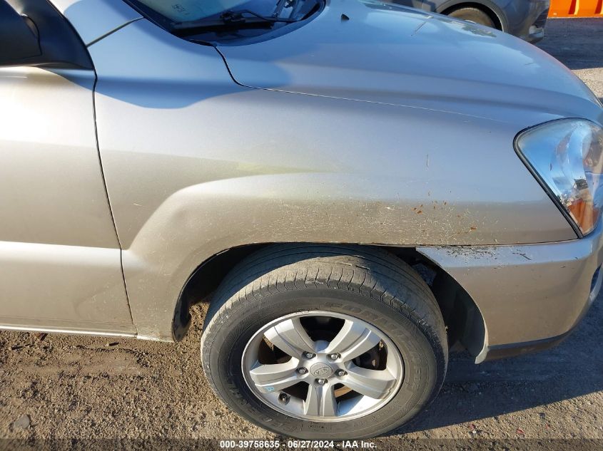 2009 Kia Sportage Lx VIN: KNDJF724097590555 Lot: 39758635