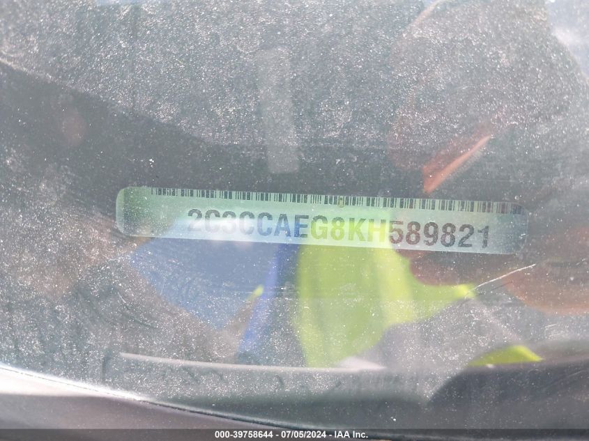 2019 Chrysler 300 Limited VIN: 2C3CCAEG8KH589821 Lot: 39758644