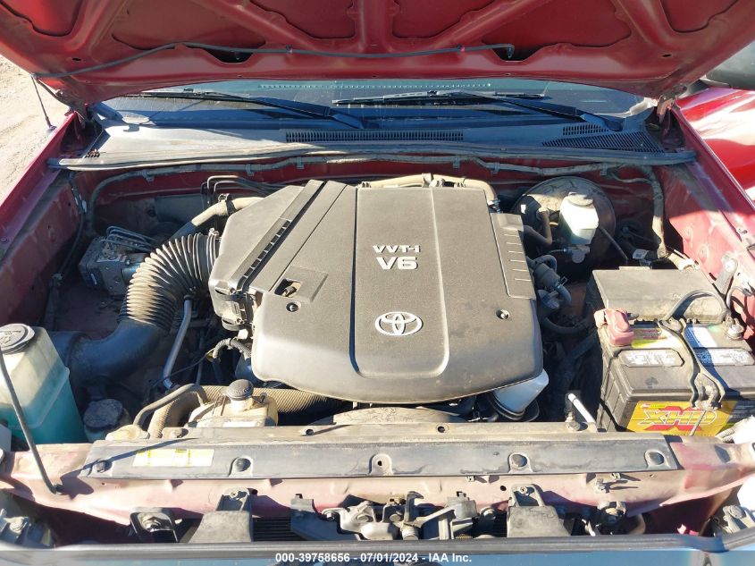 2007 Toyota Tacoma Base V6 VIN: 5TEUU42NX7Z385647 Lot: 39758656