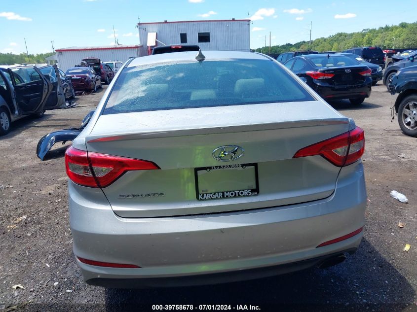 2016 Hyundai Sonata Se VIN: 5NPE24AF8GH378008 Lot: 39758678