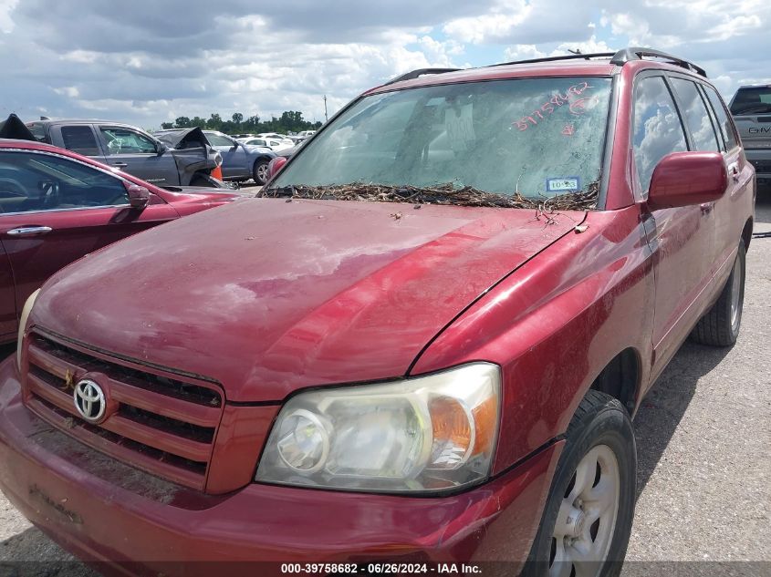 2006 Toyota Highlander VIN: JTEGD21A860142722 Lot: 39758682