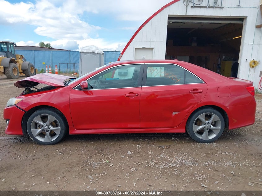 2012 Toyota Camry Se/Xle VIN: 4T1BK1FK1CU519150 Lot: 39758724