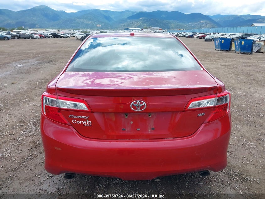 2012 Toyota Camry Se/Xle VIN: 4T1BK1FK1CU519150 Lot: 39758724