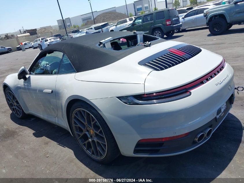 2021 Porsche 911 Carrera S/Carrera 4S/Carrera Gts/Carrera 4 Gts VIN: WP0CB2A95MS248643 Lot: 39758776