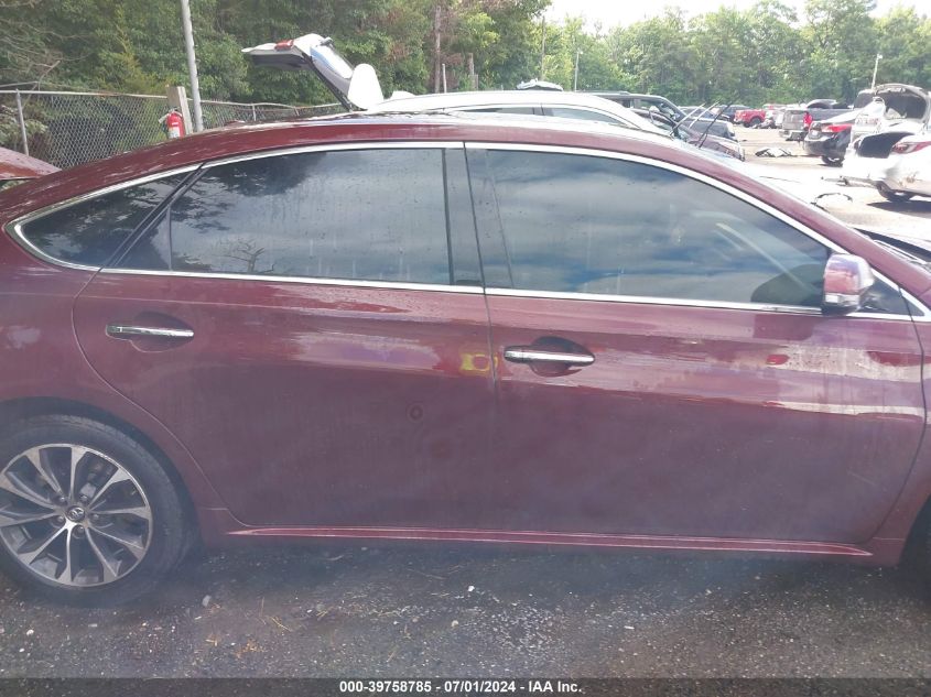 2016 Toyota Avalon Xle Plus VIN: 4T1BK1EB0GU198015 Lot: 39758785