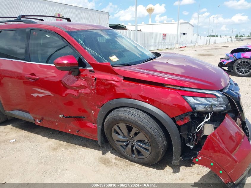 2024 Nissan Pathfinder Sv Fwd VIN: 5N1DR3BA3RC261208 Lot: 39758810