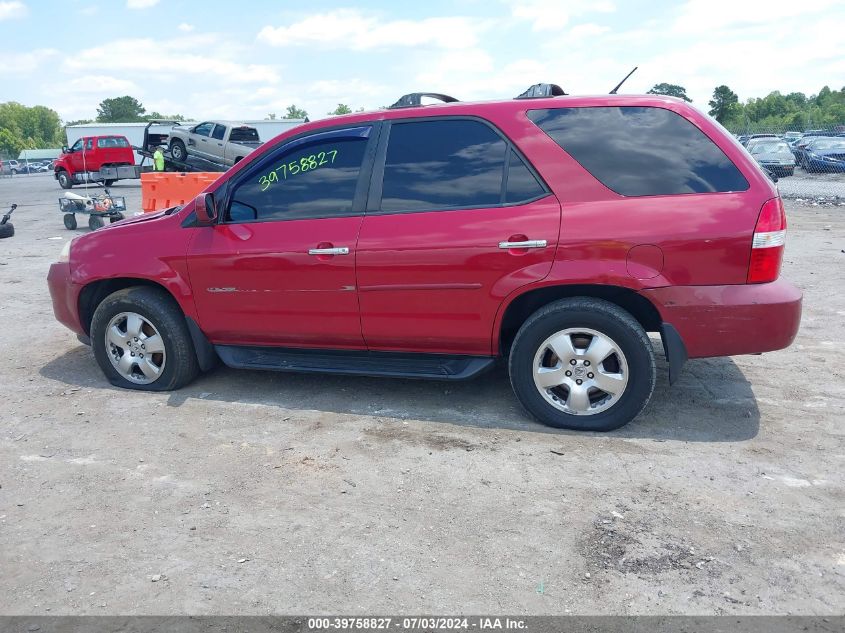 2003 Acura Mdx VIN: 2HNYD18253H514133 Lot: 39758827