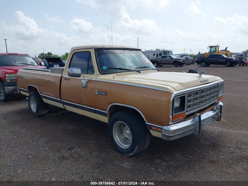 1985 Dodge D-Series D100/D150 VIN: 1B7GD14TXFS538411 Lot: 39758842
