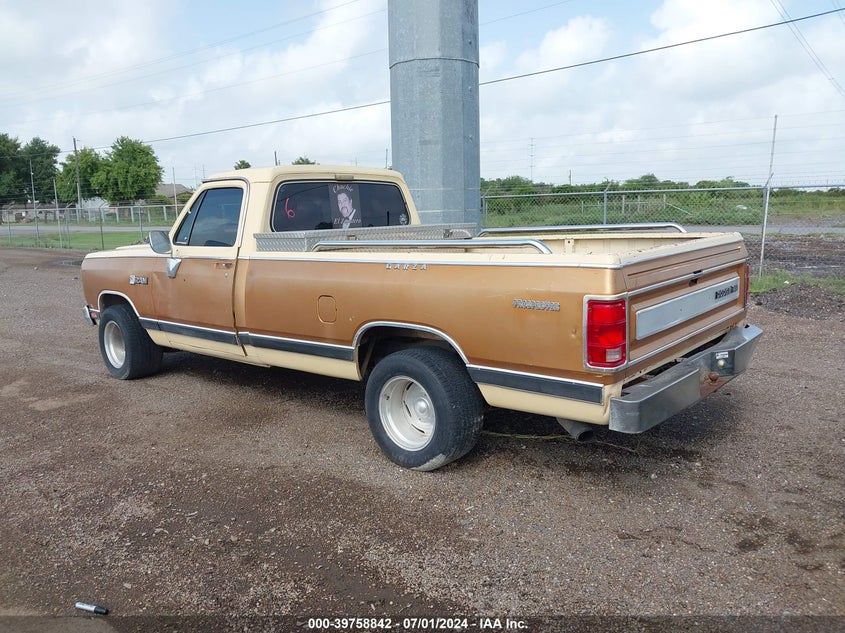 1985 Dodge D-Series D100/D150 VIN: 1B7GD14TXFS538411 Lot: 39758842