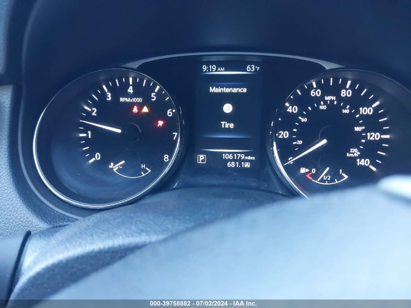 2016 Nissan Rogue S/Sl/Sv VIN: KNMAT2MV6GP668576 Lot: 39758882