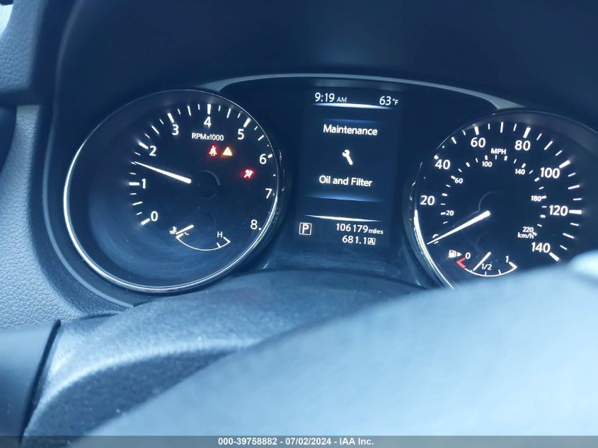 2016 Nissan Rogue S/Sl/Sv VIN: KNMAT2MV6GP668576 Lot: 39758882