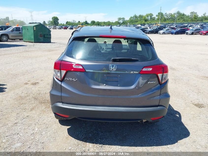 2022 Honda Hr-V Awd Lx VIN: 3CZRU6H36NM735500 Lot: 39758901