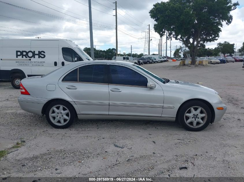 WDBRF61J93F383792 | 2003 MERCEDES-BENZ C 240