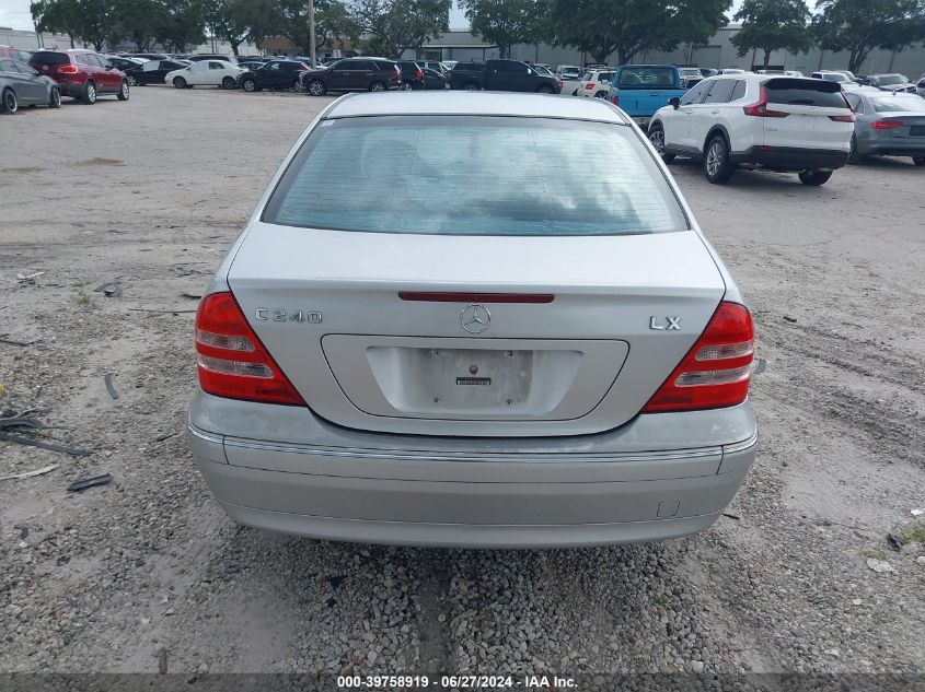 2003 Mercedes-Benz C 240 VIN: WDBRF61J93F383792 Lot: 39758919
