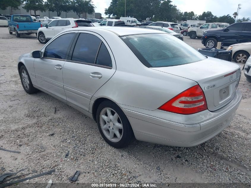 WDBRF61J93F383792 | 2003 MERCEDES-BENZ C 240