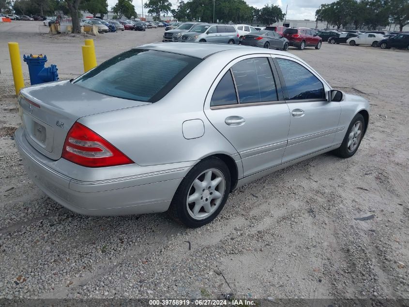 WDBRF61J93F383792 | 2003 MERCEDES-BENZ C 240