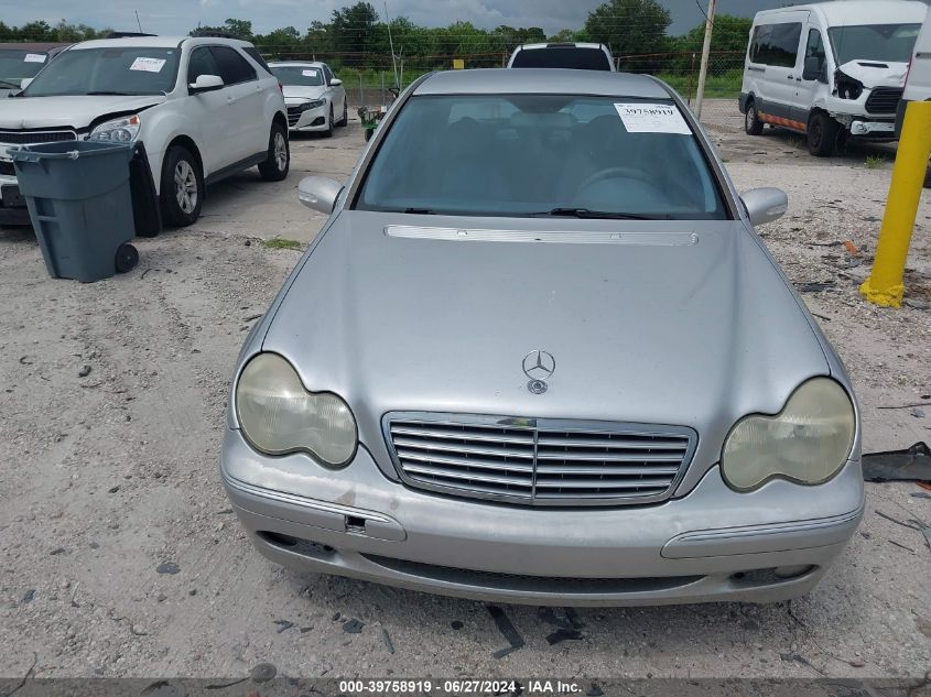 WDBRF61J93F383792 | 2003 MERCEDES-BENZ C 240