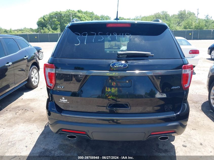 2018 Ford Explorer Xlt VIN: 1FM5K8D82JGB41803 Lot: 39758948