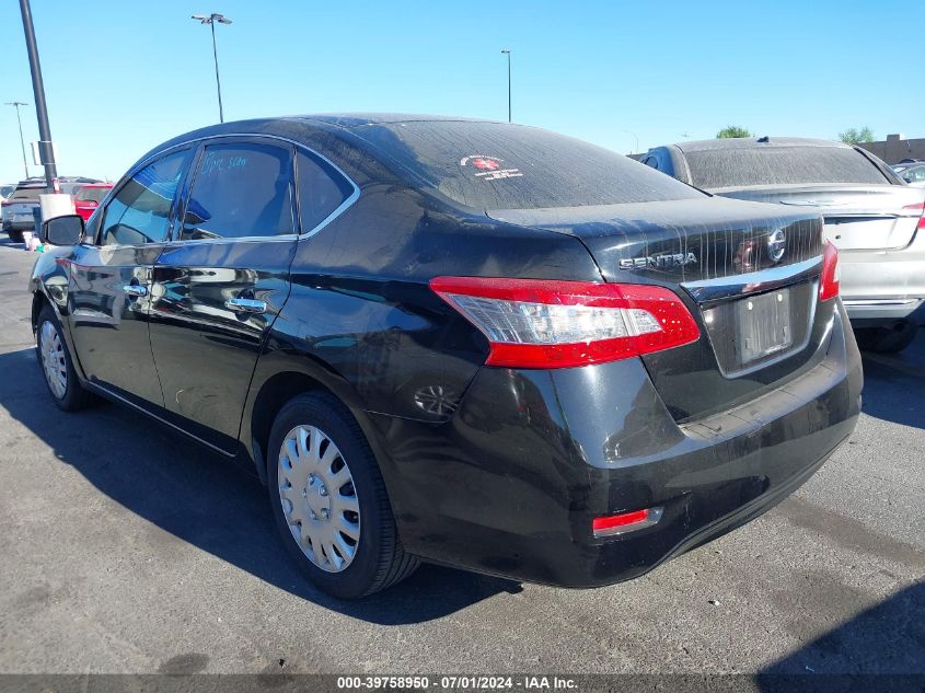 2015 Nissan Sentra S VIN: 3N1AB7AP1FY298787 Lot: 39758950