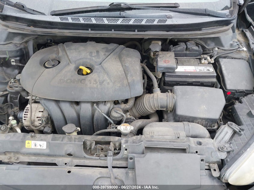 2013 Hyundai Elantra Gls VIN: 5NPDH4AE4DH395076 Lot: 39759000