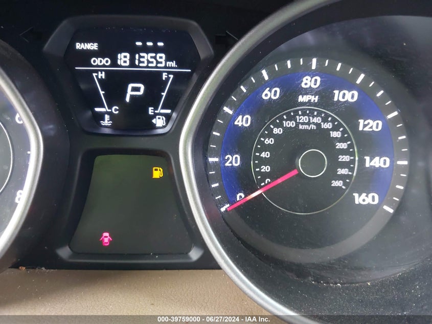 2013 Hyundai Elantra Gls VIN: 5NPDH4AE4DH395076 Lot: 39759000