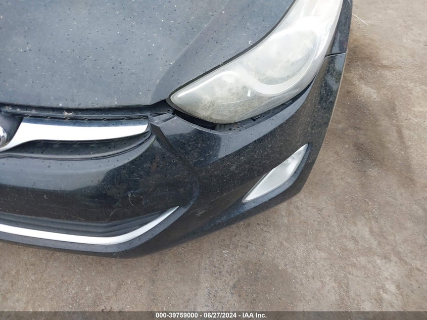 2013 Hyundai Elantra Gls VIN: 5NPDH4AE4DH395076 Lot: 39759000