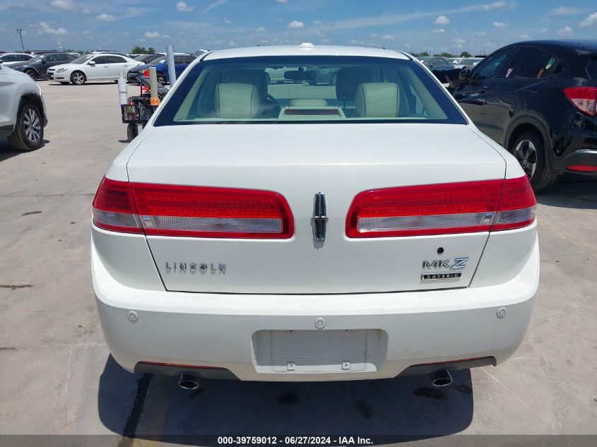 2012 Lincoln Mkz Hybrid VIN: 3LNDL2L30CR801120 Lot: 39759012