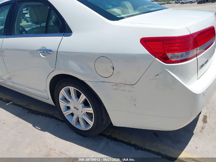 2012 Lincoln Mkz Hybrid VIN: 3LNDL2L30CR801120 Lot: 39759012