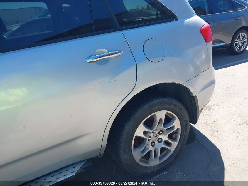 2008 Acura Mdx Technology Package VIN: 2HNYD28608H554460 Lot: 39759028