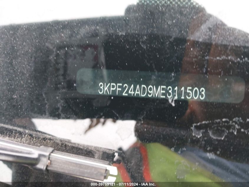 2021 Kia Forte Fe VIN: 3KPF24AD9ME311503 Lot: 39759121