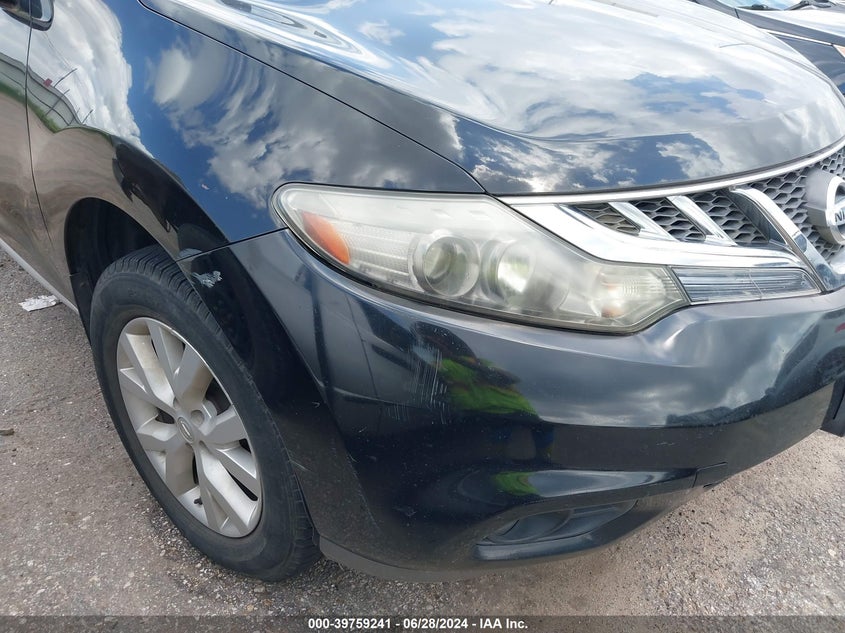 2011 Nissan Murano Sl VIN: JN8AZ1MU7BW058477 Lot: 39759241