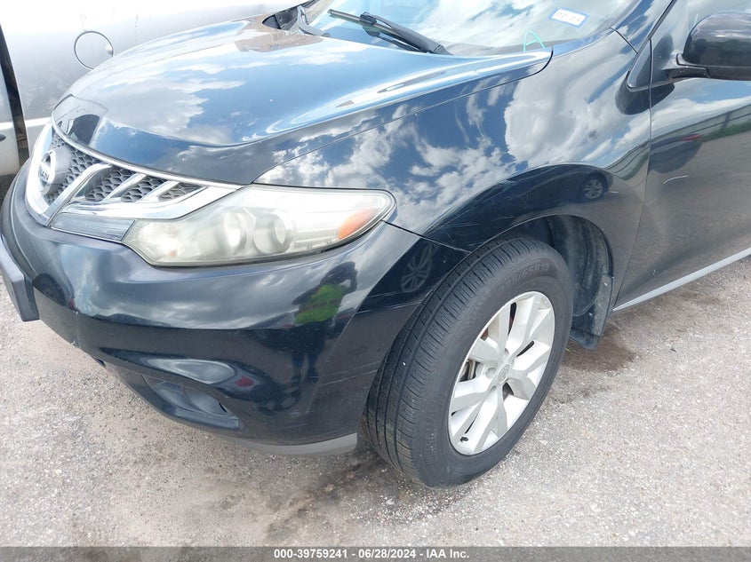 2011 Nissan Murano Sl VIN: JN8AZ1MU7BW058477 Lot: 39759241