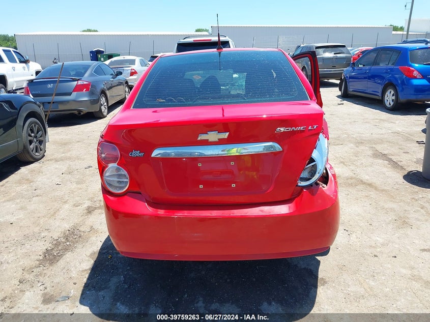 2013 Chevrolet Sonic Lt Auto VIN: 1G1JC5SH4D4160854 Lot: 39759263