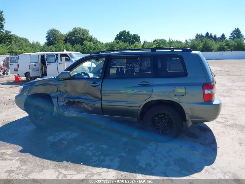 2006 Toyota Highlander VIN: JTEHD21A560045000 Lot: 39759299