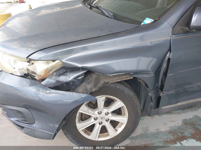 2012 Toyota Highlander Base V6 VIN: 5TDZK3EHXCS075677 Lot: 39759303