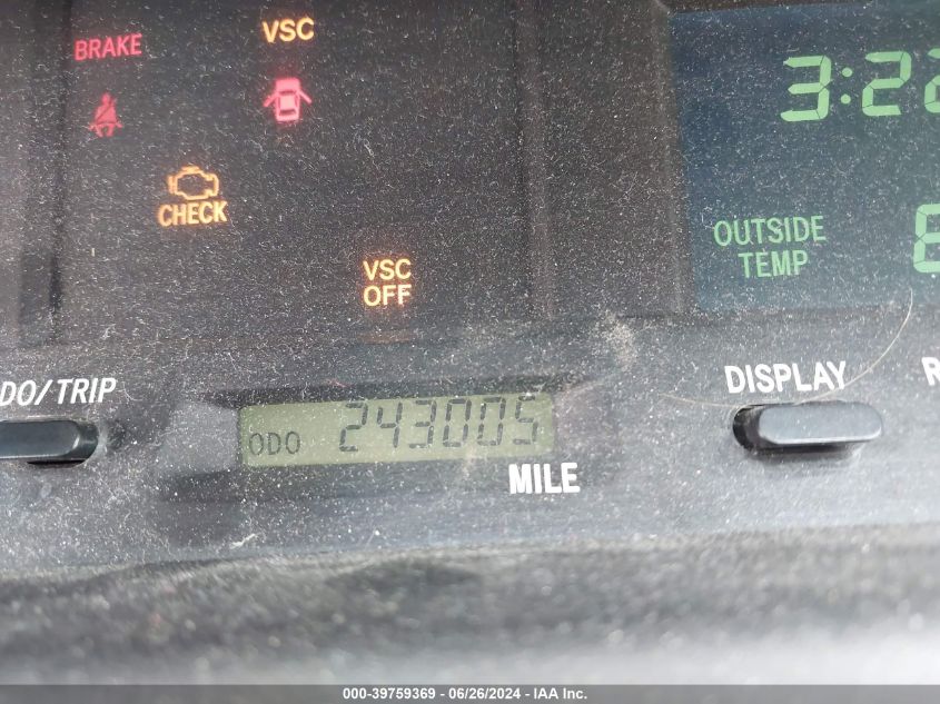 2002 Toyota Avalon Xls VIN: 4T1BF28B62U250889 Lot: 39759369