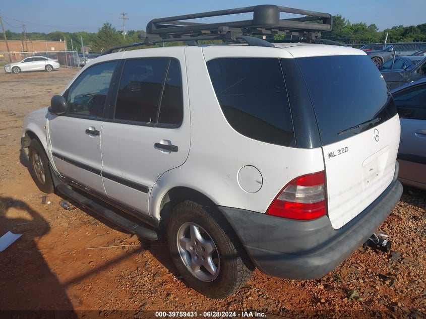 1999 Mercedes-Benz Ml 320 320 VIN: 4JGAB54E5XA096290 Lot: 39759431