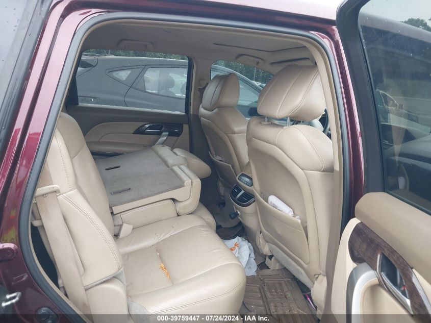 2012 Acura Mdx Technology VIN: 2HNYD2H39CH50491 Lot: 39759447