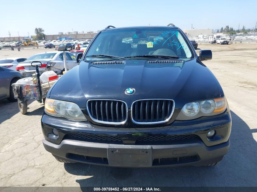 2004 BMW X5 3.0I VIN: 5UXFA135X4LU42162 Lot: 39759452