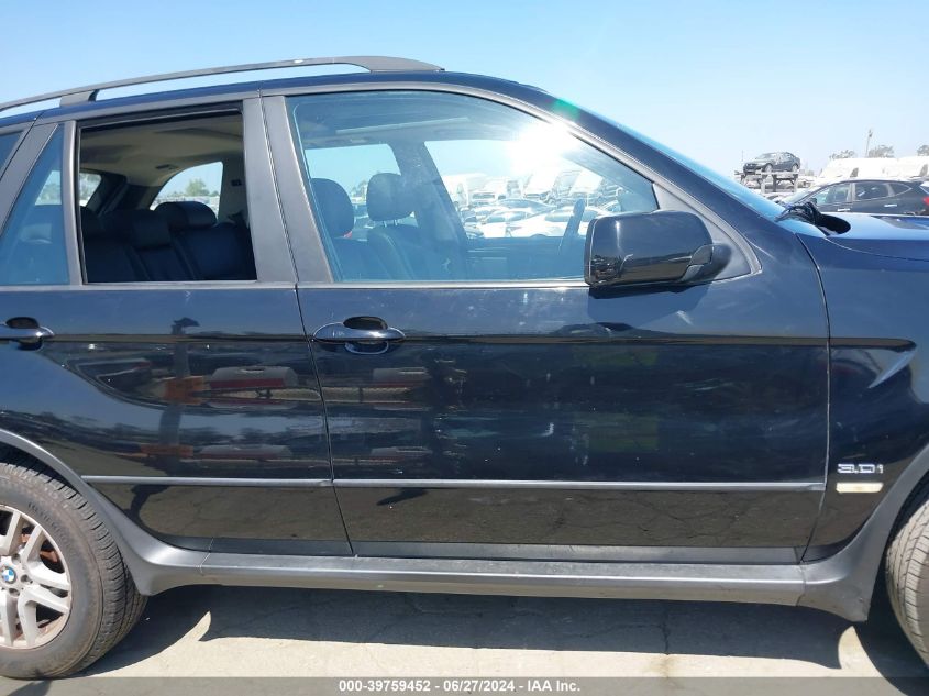 2004 BMW X5 3.0I VIN: 5UXFA135X4LU42162 Lot: 39759452