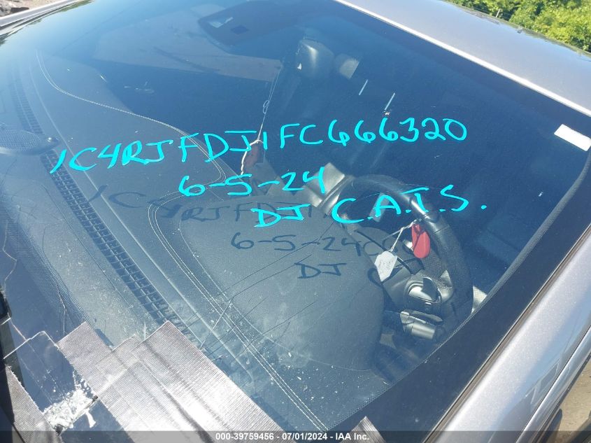 2015 Jeep Grand Cherokee Srt VIN: 1C4RJFDJ1FC666320 Lot: 39759456